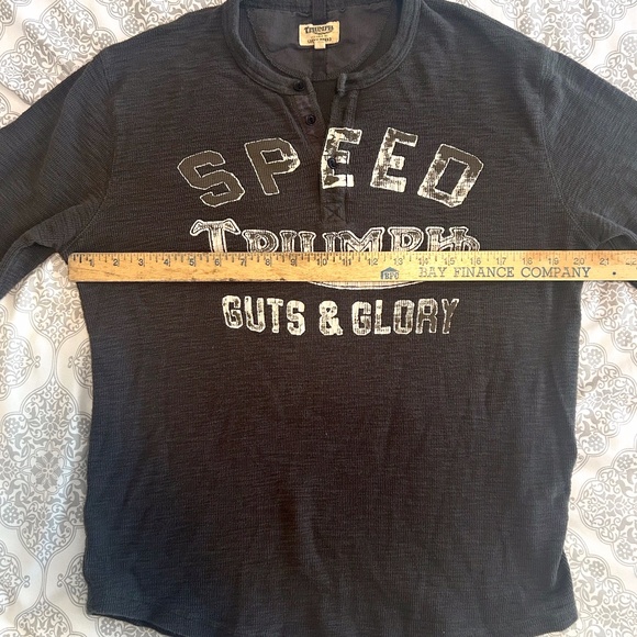 Triumph Speed Guts and Glory LS Shirt Vintage - Medium, Gray - Picture 2 of 8